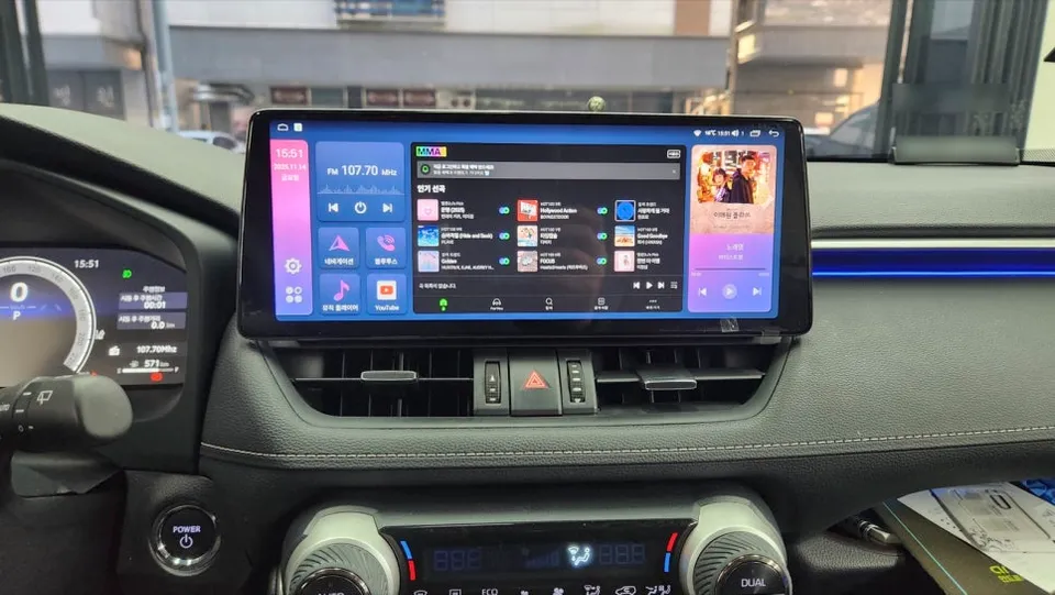 안드로이드올인원 시공후기 - 토요타 라브4 5.5세대