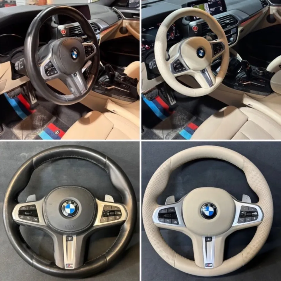 BMW X4 M40i 핸들 가죽교체·베이지 컬러변경,순정 느낌 유지하면서 분위기 바꿀 수 있을까? | 오늘의카 남양주점