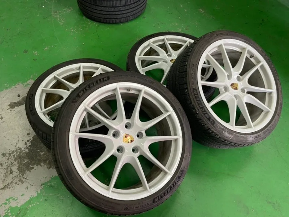 오산휠도색전문｜포르쉐 981박스터 유광블랙 휠분체도장, ‘박리부터’ 들어간 이유 (오늘의카 오산점)