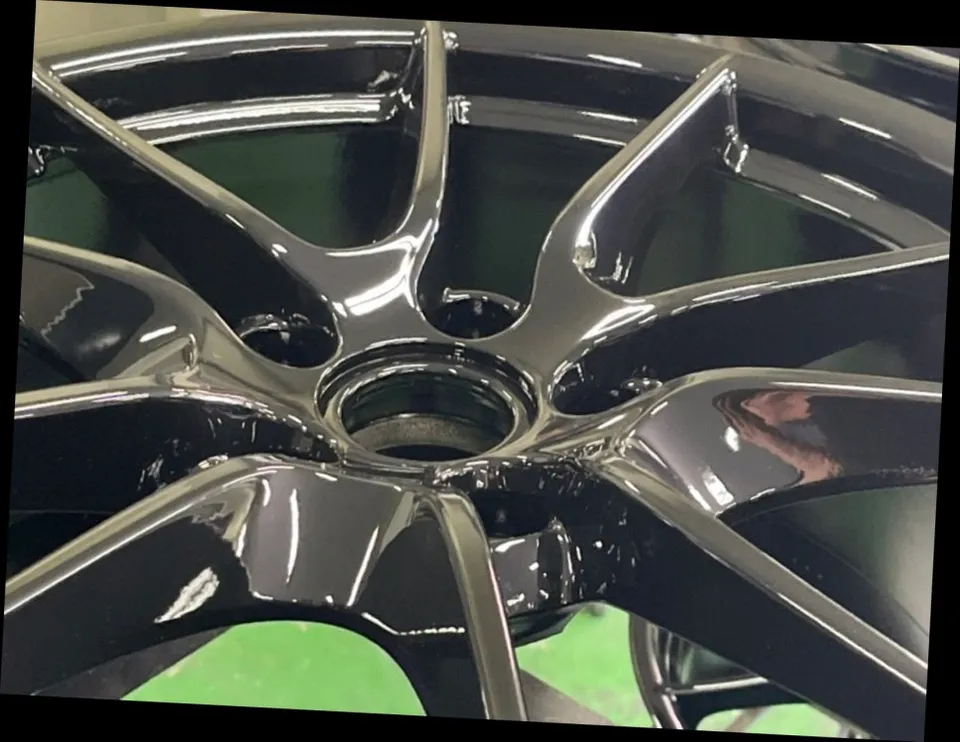 오산휠도색전문｜포르쉐 981박스터 유광블랙 휠분체도장, ‘박리부터’ 들어간 이유 (오늘의카 오산점) 시공 후