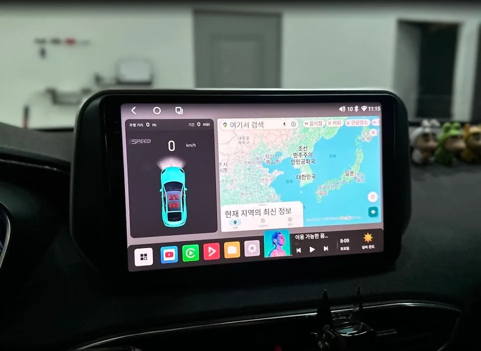 싼타페 TM 안드로이드 올인원, 사제 내비 교체 후회 없을까? (오늘의카 전주점)