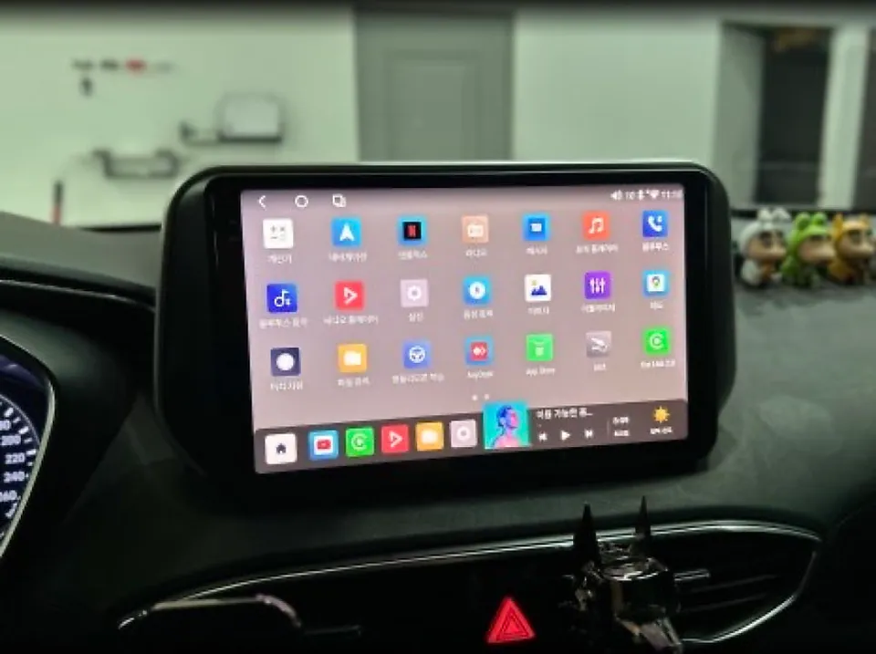 싼타페 TM 안드로이드 올인원, 사제 내비 교체 후회 없을까? (오늘의카 전주점)