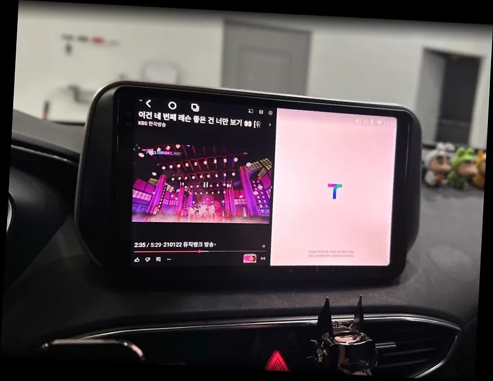 싼타페 TM 안드로이드 올인원, 사제 내비 교체 후회 없을까? (오늘의카 전주점)