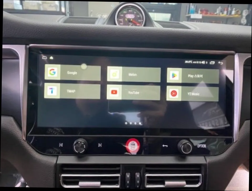 포르쉐 마칸 12.3인치 안드로이드 올인원, 과연 순정처럼 완벽하게 호환될까? (오늘의카 일산점)