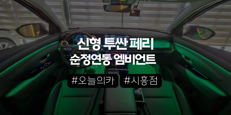 투싼 엠비언트, 순정 없이도 완벽한 비노출 시공 가능할까? | 오늘의카 시흥점